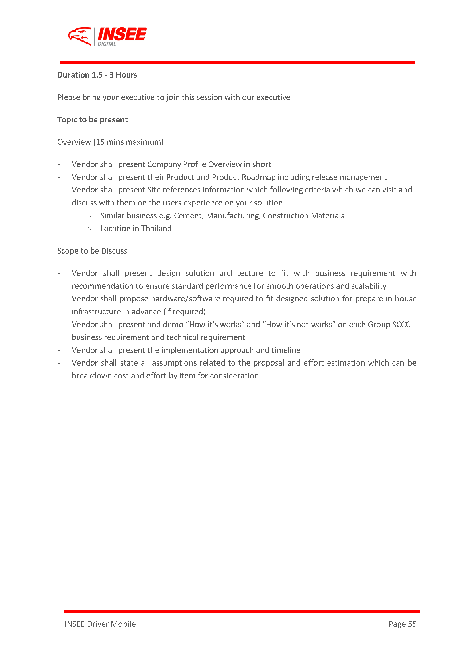 Request For Proposal (RFP) page 55