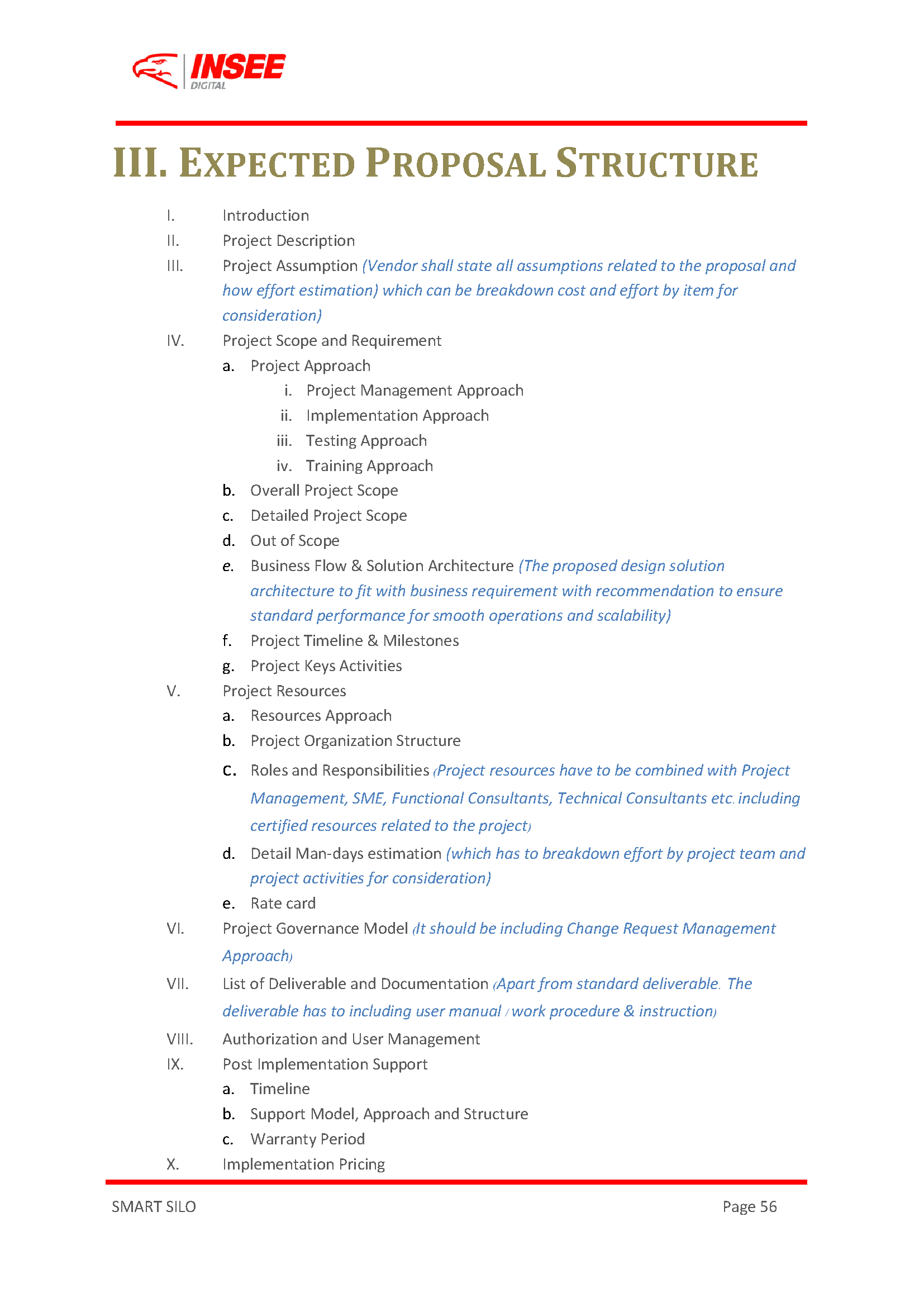 Request For Proposal (RFP) page 56