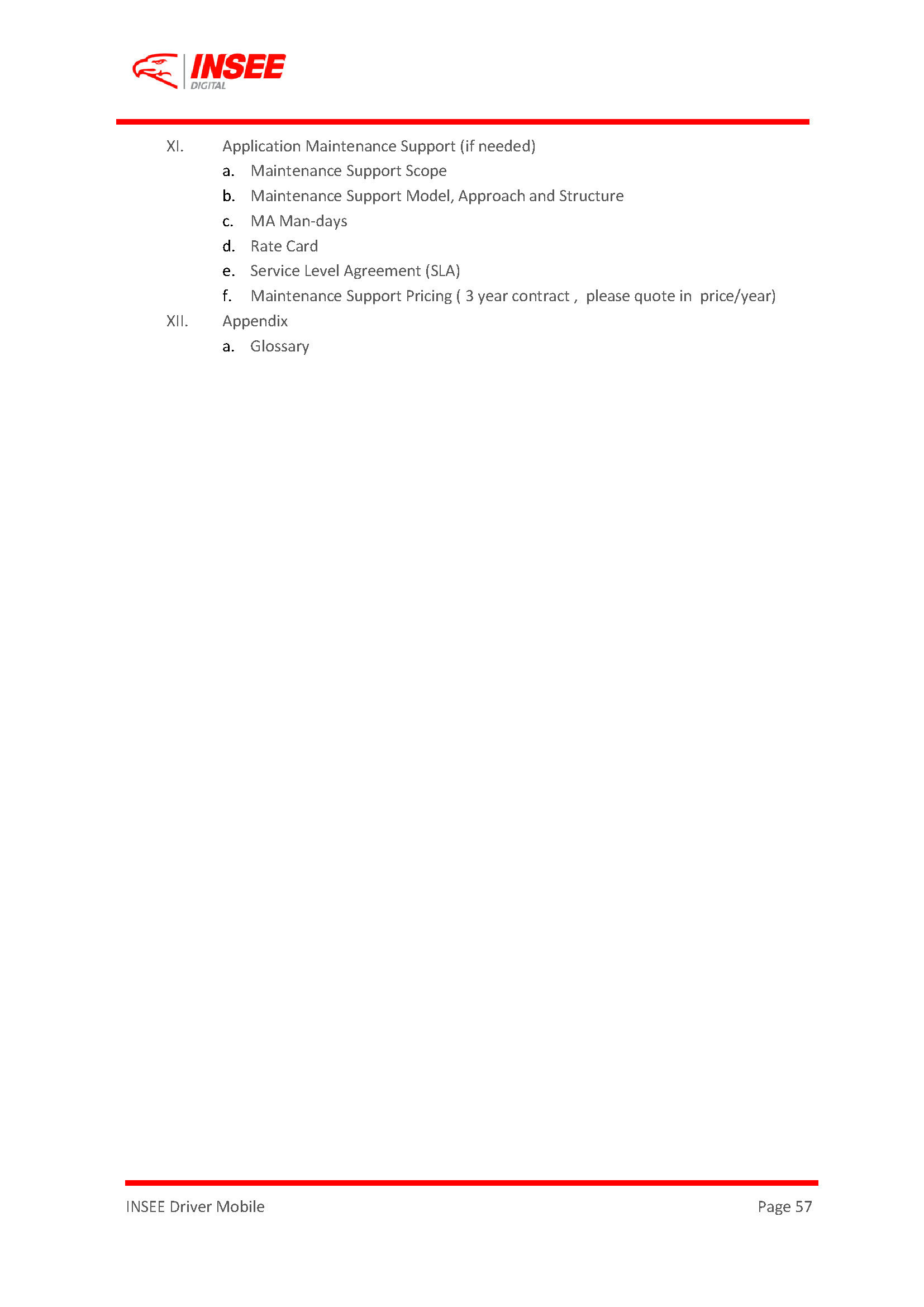 Request For Proposal (RFP) page 57