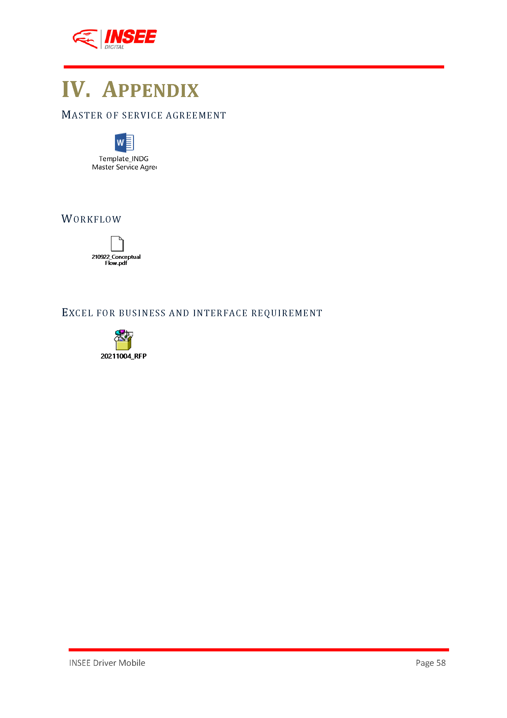 Request For Proposal (RFP) page 58